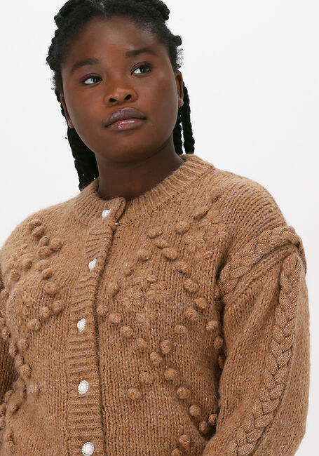 Camel OBJECT Vest JOCELYN KNIT CARDIGAN - large