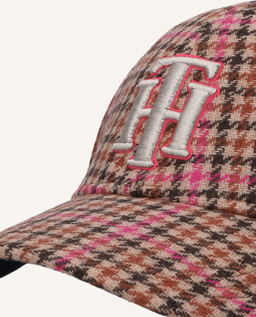 Bruine TOMMY HILFIGER Pet FEMININE PREP CHECK CAP Bruine TOMMY HILFIGER Pet FEMININE PREP CHECK CAP - large