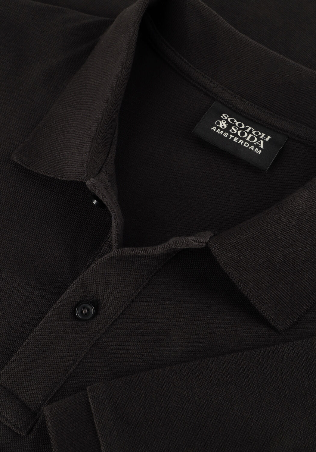 Zwarte SCOTCH & SODA Polo LOGO PIQUE POLO - large