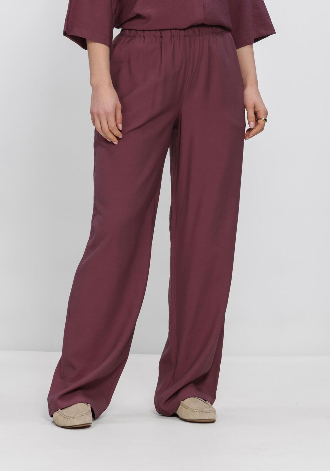 Bordeaux MODSTR&Ouml;M Broeken NICKIMD PANTS - large