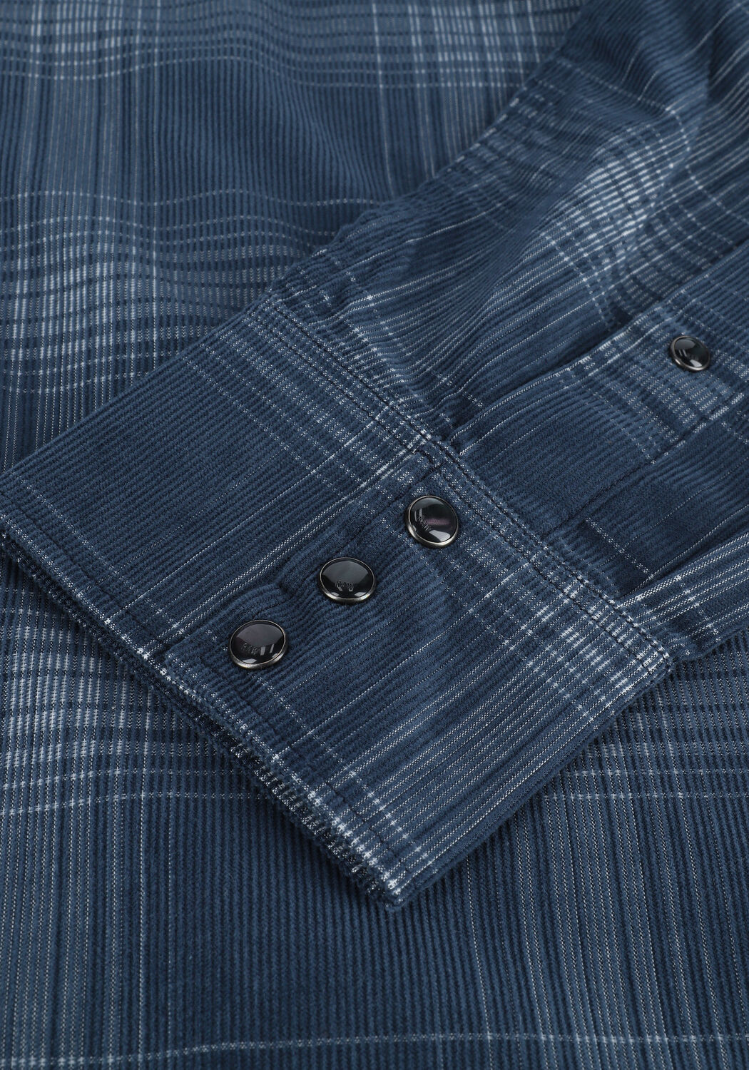 Donkerblauwe G-STAR RAW Casual overhemd SLIM SHIRT L/S CHECK - large