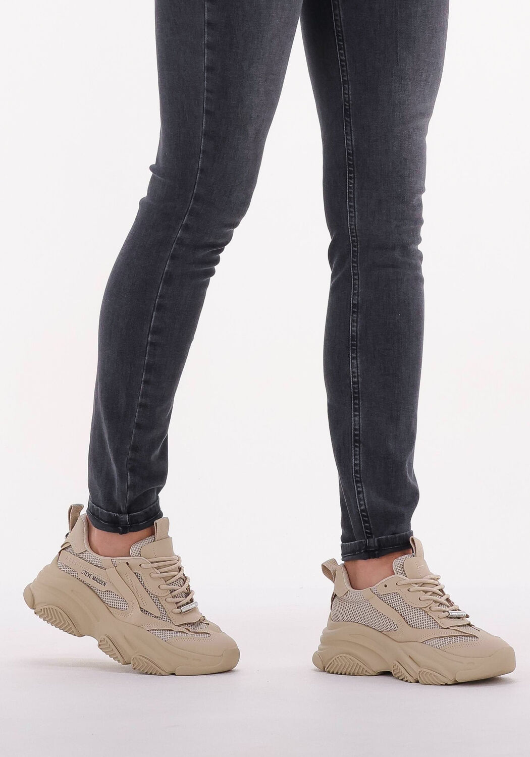 beige steve madden lage sneakers possession