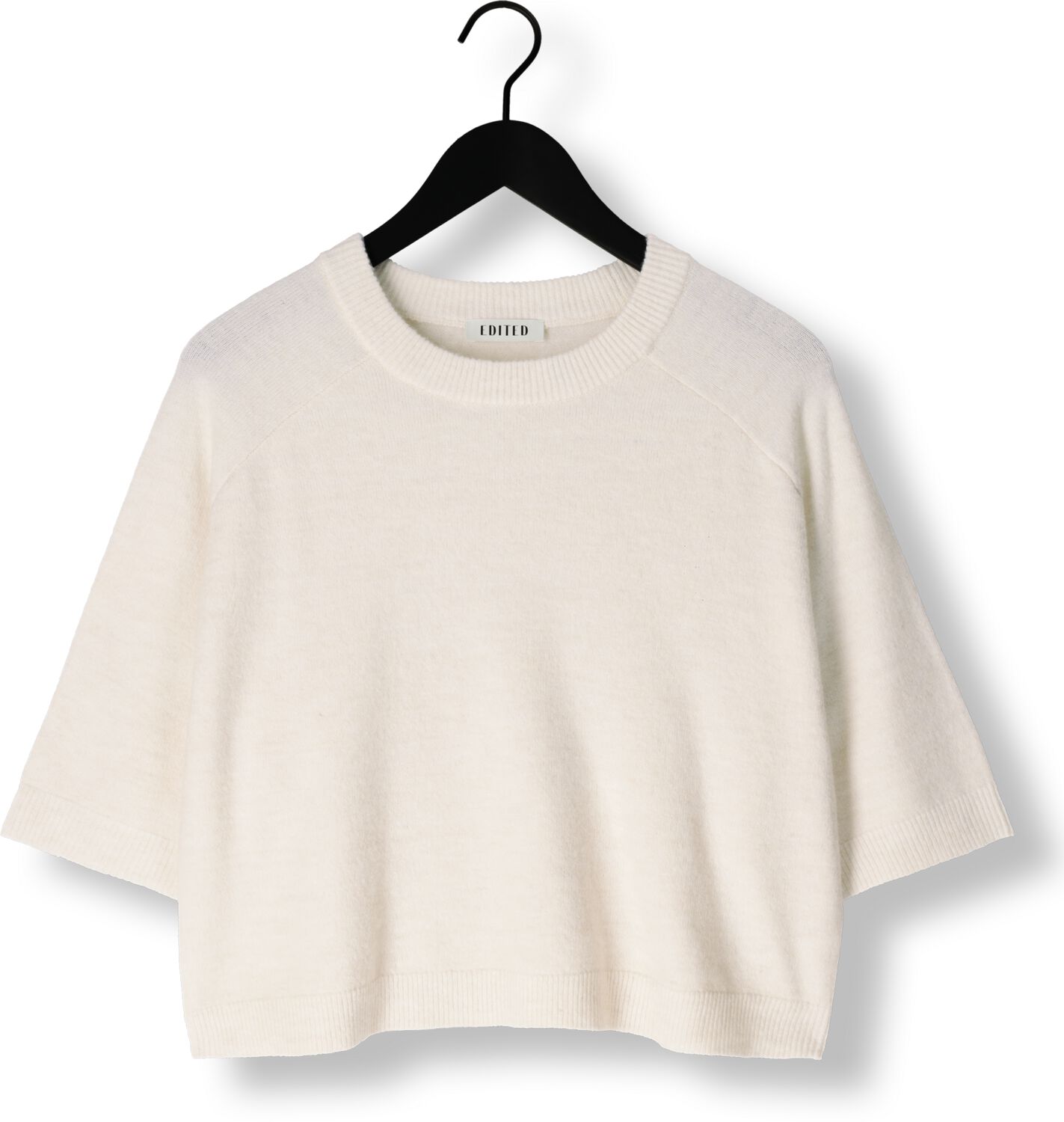EDITED Dames Truien & Vesten Birla Knit Shirt Gebroken Wit