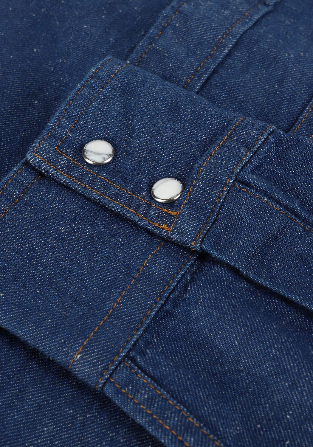 Blauwe SCOTCH & SODA Casual overhemd ORGANIC COTTON/ HEMP BLEND ICO - large