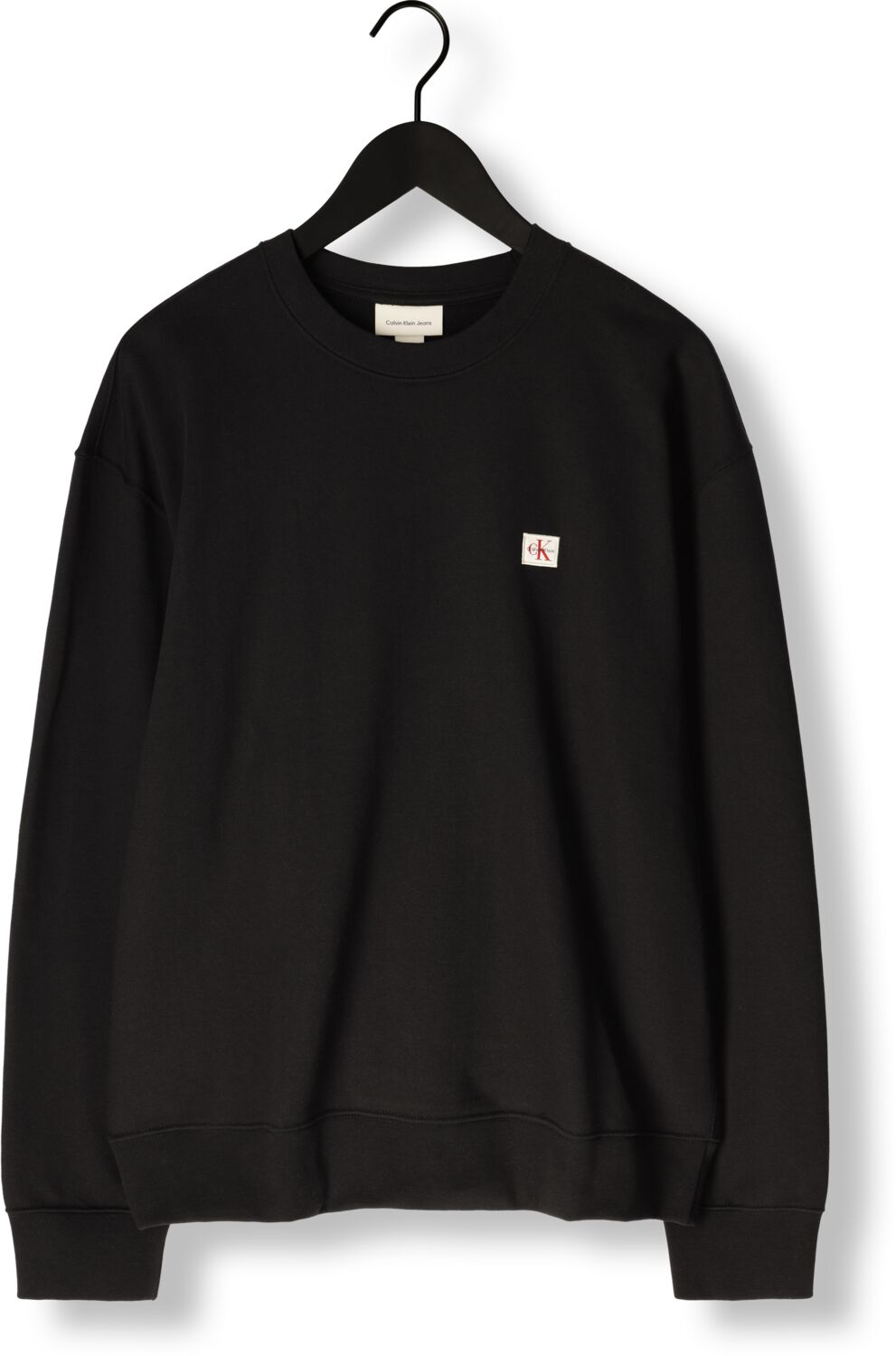 CALVIN KLEIN Heren Truien & Vesten Ls Eu Badge 350terry Cn Swtshrt Zwart