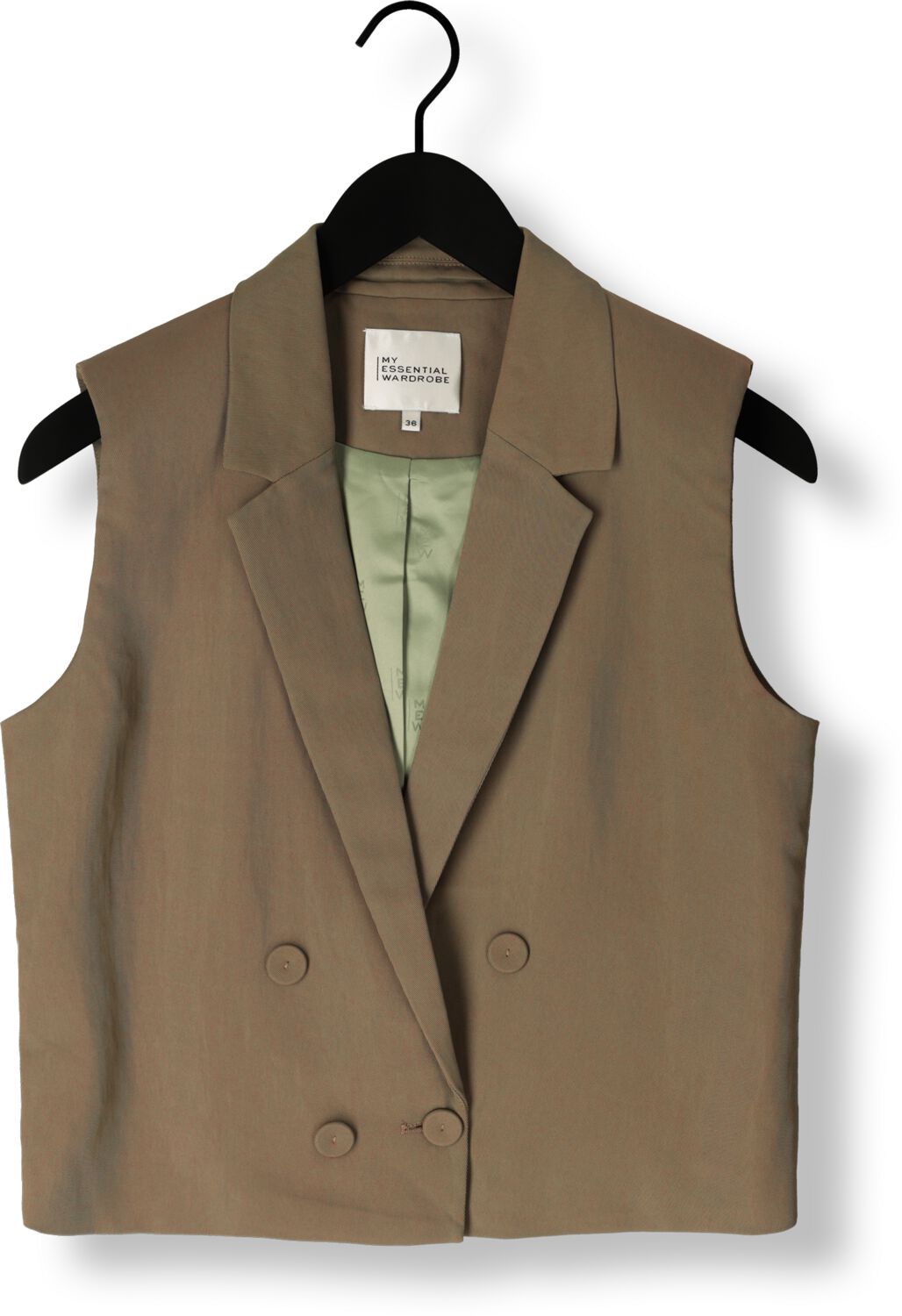 MY ESSENTIAL WARDROBE Dames Blazers Emmymw Boxy Vest Olijf