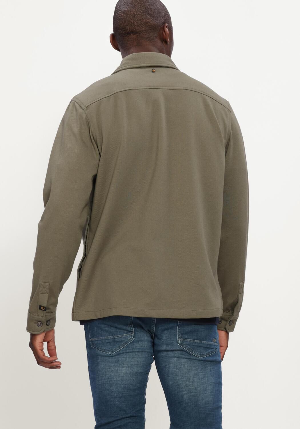 Khaki PME LEGEND Casual overhemd LONG SLEEVE SHIRT COMFORT HEAVY TWILL - large