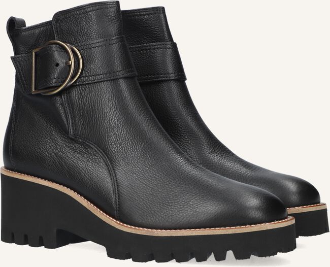 Zwarte PAUL GREEN Enkellaarsjes 9763 Zwarte PAUL GREEN Enkellaarsjes 9763 - large