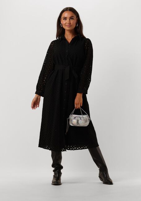 Zwarte Y.A.S. Midi jurk YASJOSANNE 7/8 MIDI DRESS - large