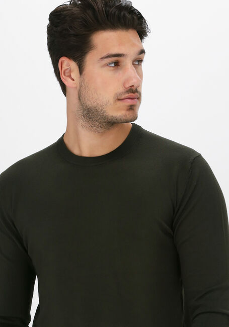 Groene SCOTCH & SODA Trui 164887 - MELANGE CREWNECK PULL - large