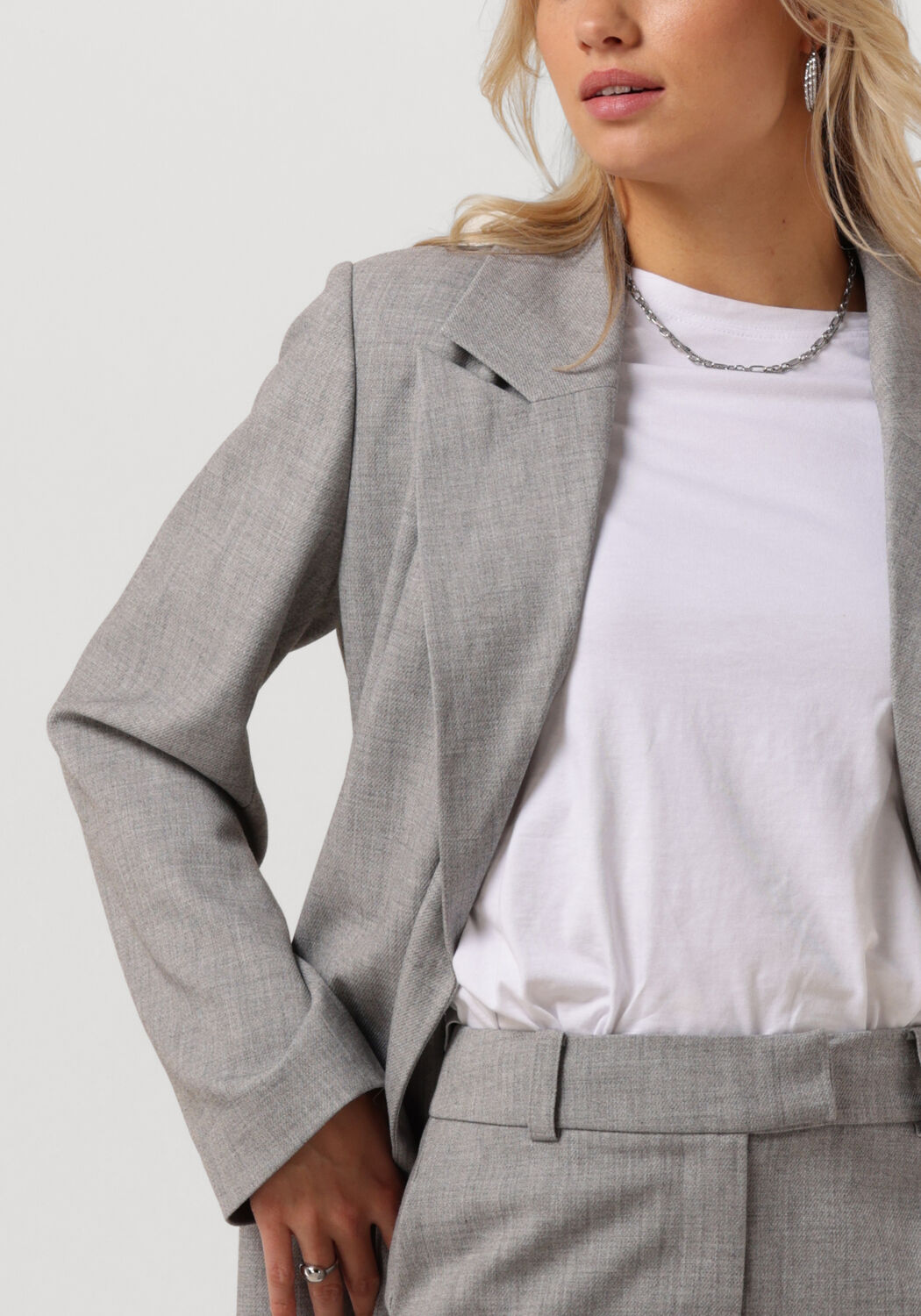 lichtgrijze modstr m blazer heartmd blazer