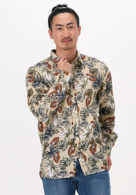 Zand DSTREZZED Casual overhemd SHIRT LEAFS LINEN - large