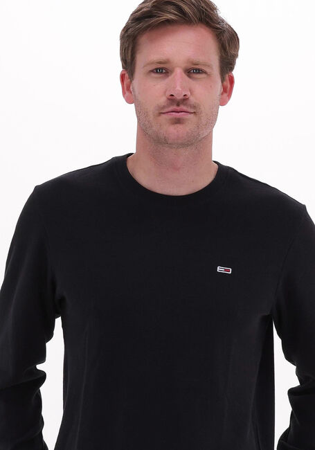 Zwarte TOMMY JEANS Trui TJM WAFFLE SNIT CREW - large