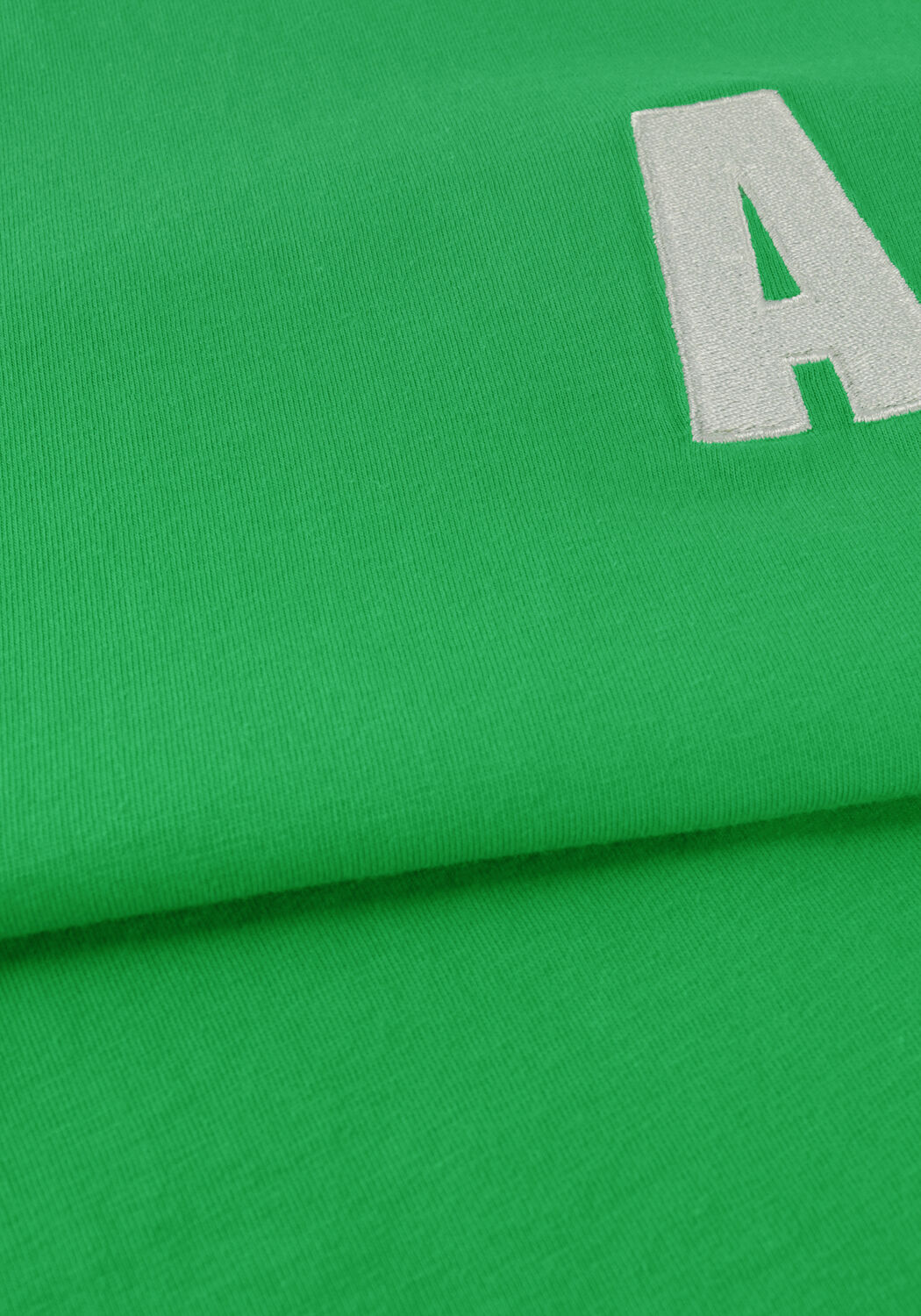 Groene ALIX THE LABEL T-shirt LADIES KNITTED EMBROIDERED A T-SHIRT - large