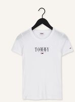 Witte TOMMY JEANS T-shirt TJW SKINNY ESSENTIAL LOGO 1 SS Witte TOMMY JEANS T-shirt TJW SKINNY ESSENTIAL LOGO 1 SS - medium