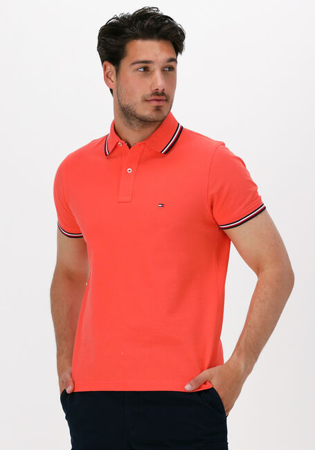 Oranje TOMMY HILFIGER Polo TOMMY TIPPED SLIM POLO - large