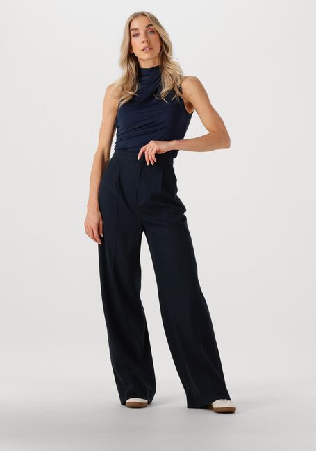 Donkerblauwe ROSEMUNDE Top BILLIE SL DRAPE TOP - large