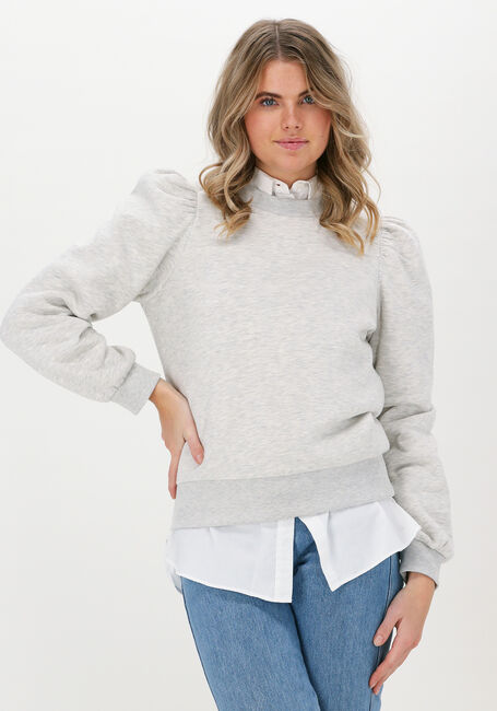 Lichtgrijze SECOND FEMALE Sweater CARMELLO SWEAT HOODIE - large