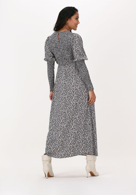 Zwarte CO'COUTURE Midi jurk IDUN FLOWER SMOCK DRESS - large