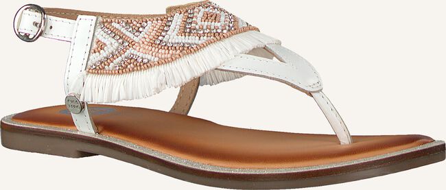 Witte GIOSEPPO Platte sandalen BERMUDAS Witte GIOSEPPO Platte sandalen BERMUDAS - large