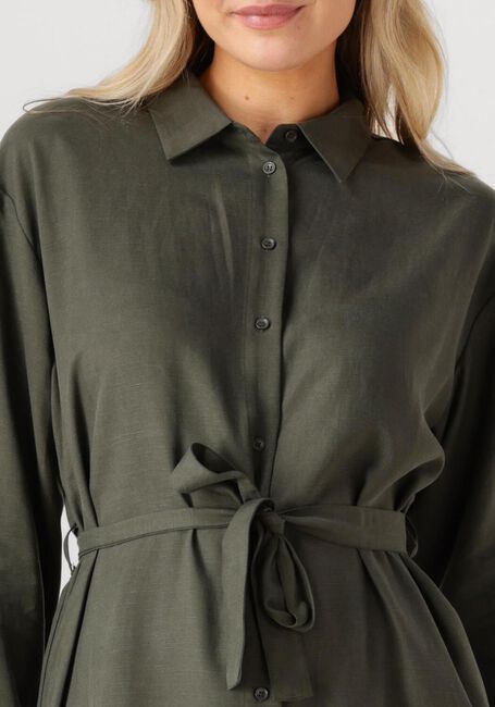 Olijf ANOTHER LABEL Mini jurk JONI DRESS L/S - large