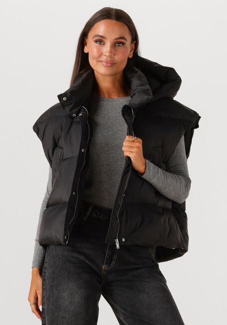Zwarte WITHBLACK Bodywarmer WBLVANESSA PUFFER WAISTCAOT - large