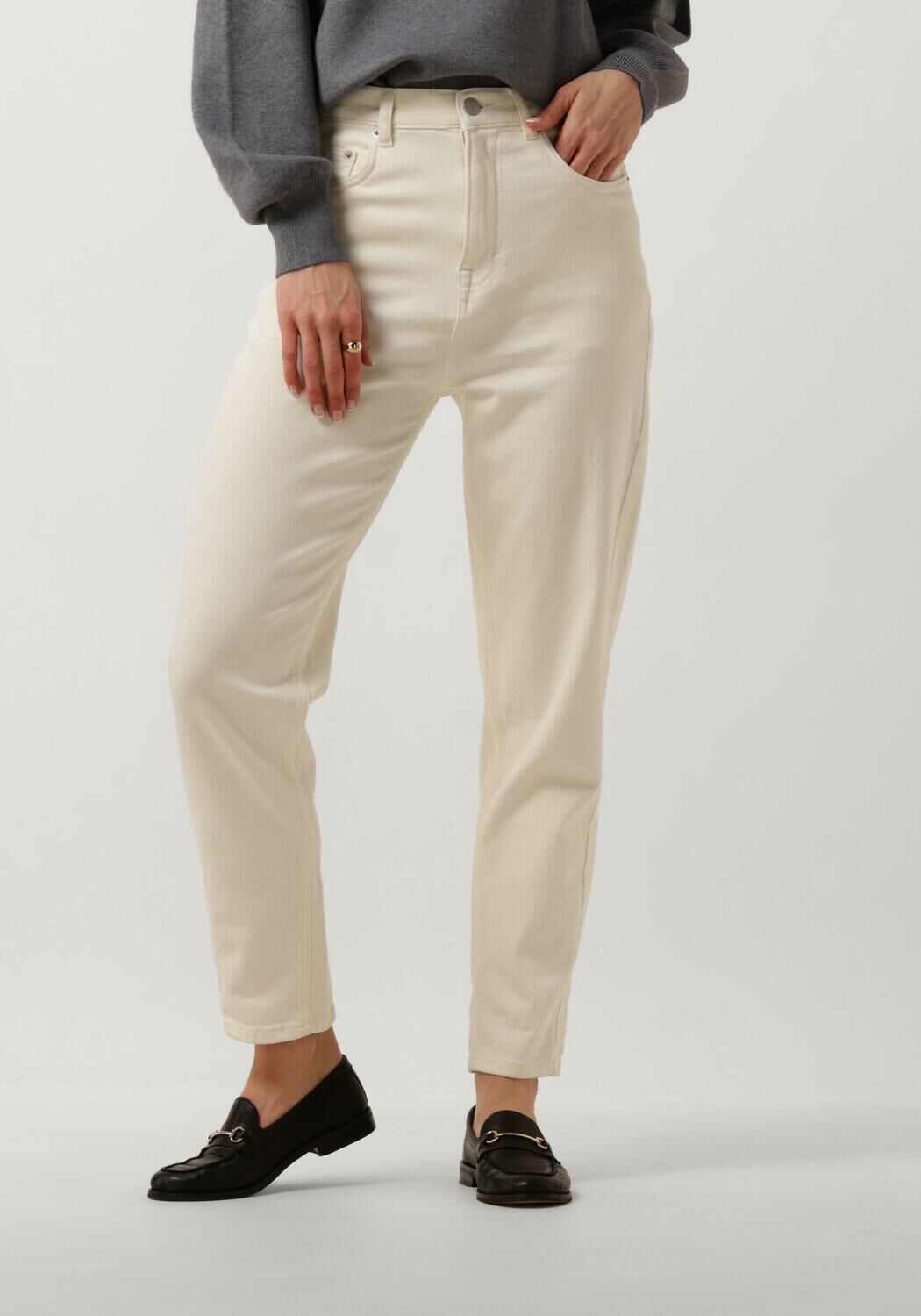 TOMMY JEANS Dames Jeans Tj Mom Slim Uh Gd Gebroken Wit