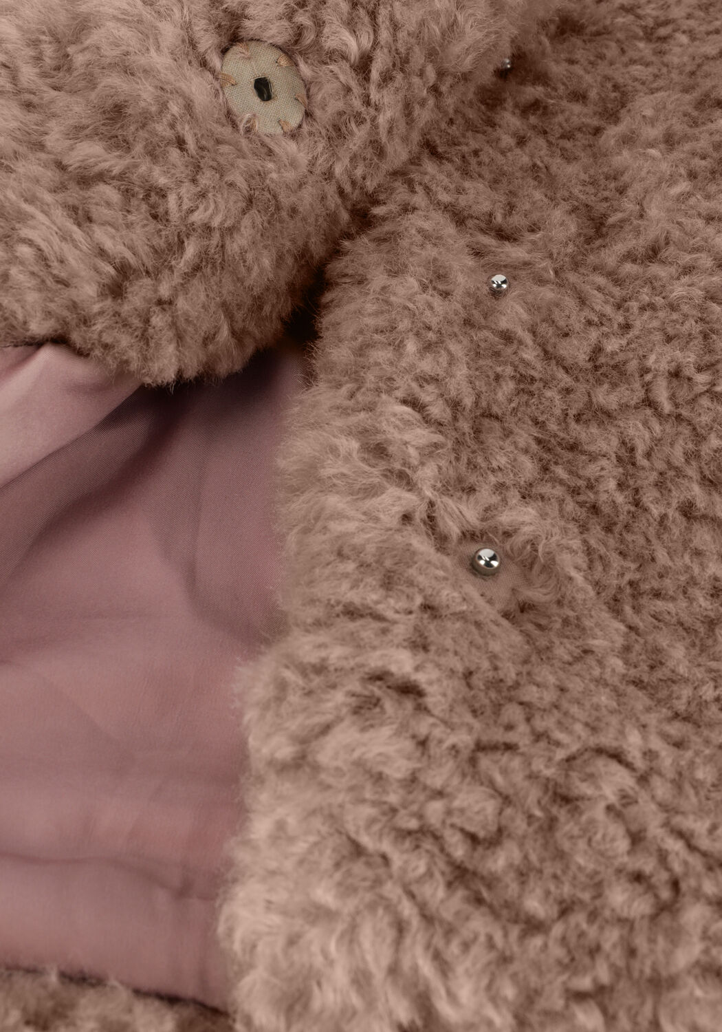 Paarse MOLO Faux fur jas HARLYN - large