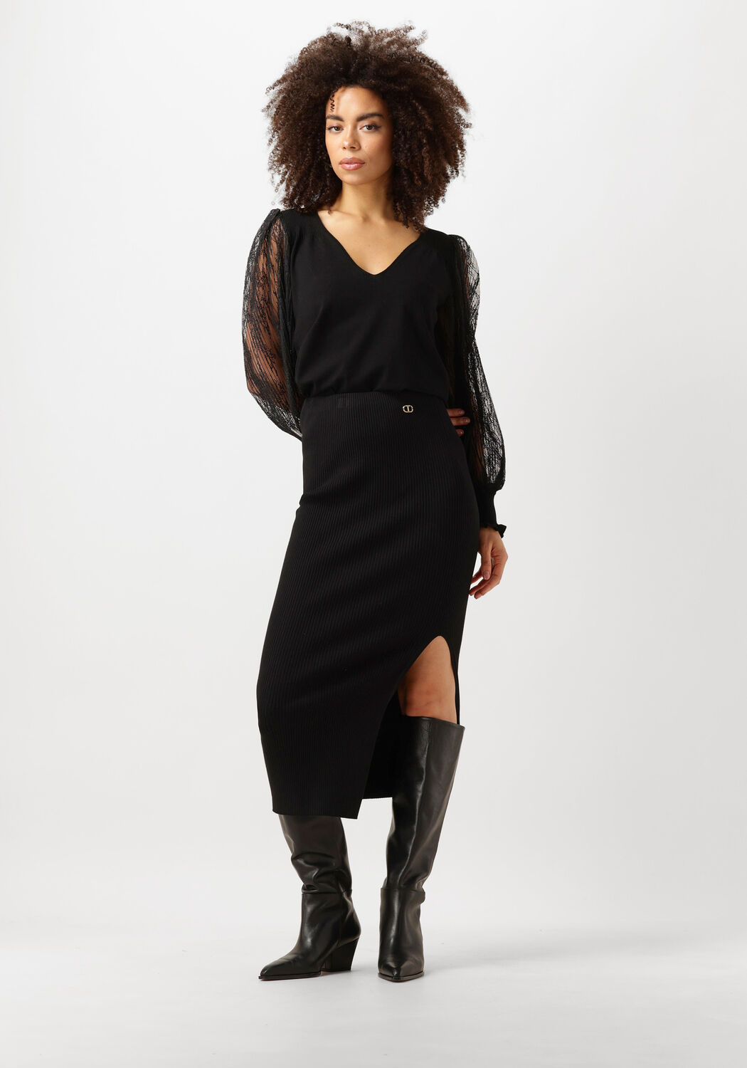 TWINSET MILANO Dames Blouses 242tt3162 Zwart