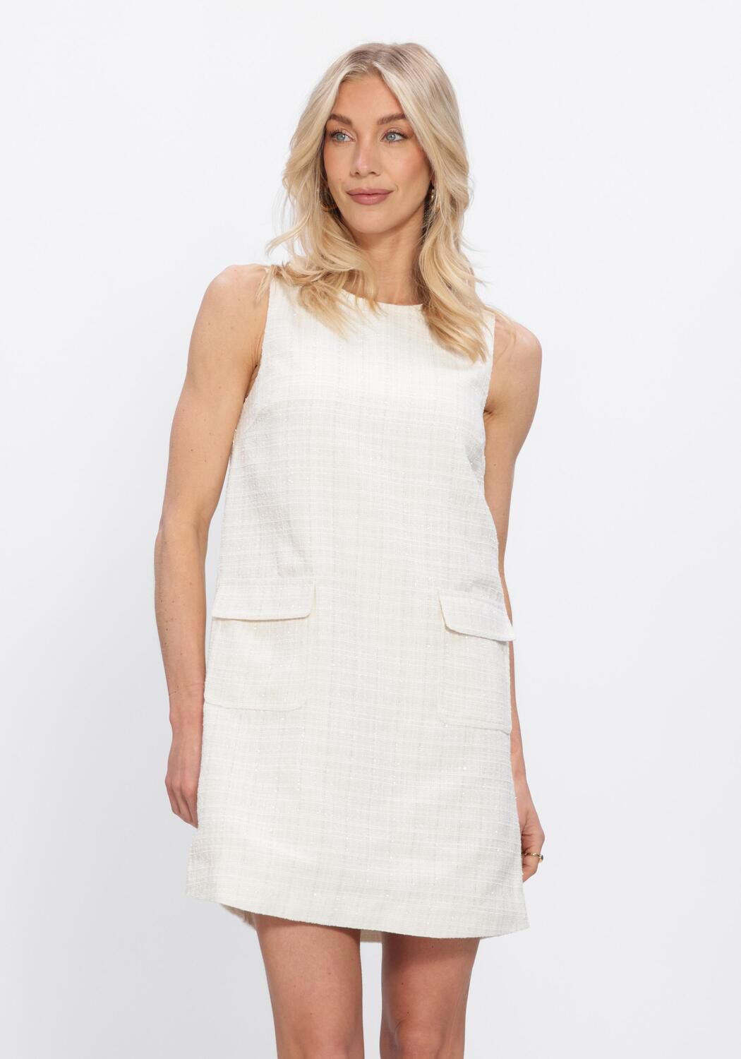 Groene Y.A.S. Jurken YASJOSE SL BOUCLE DRESS - large