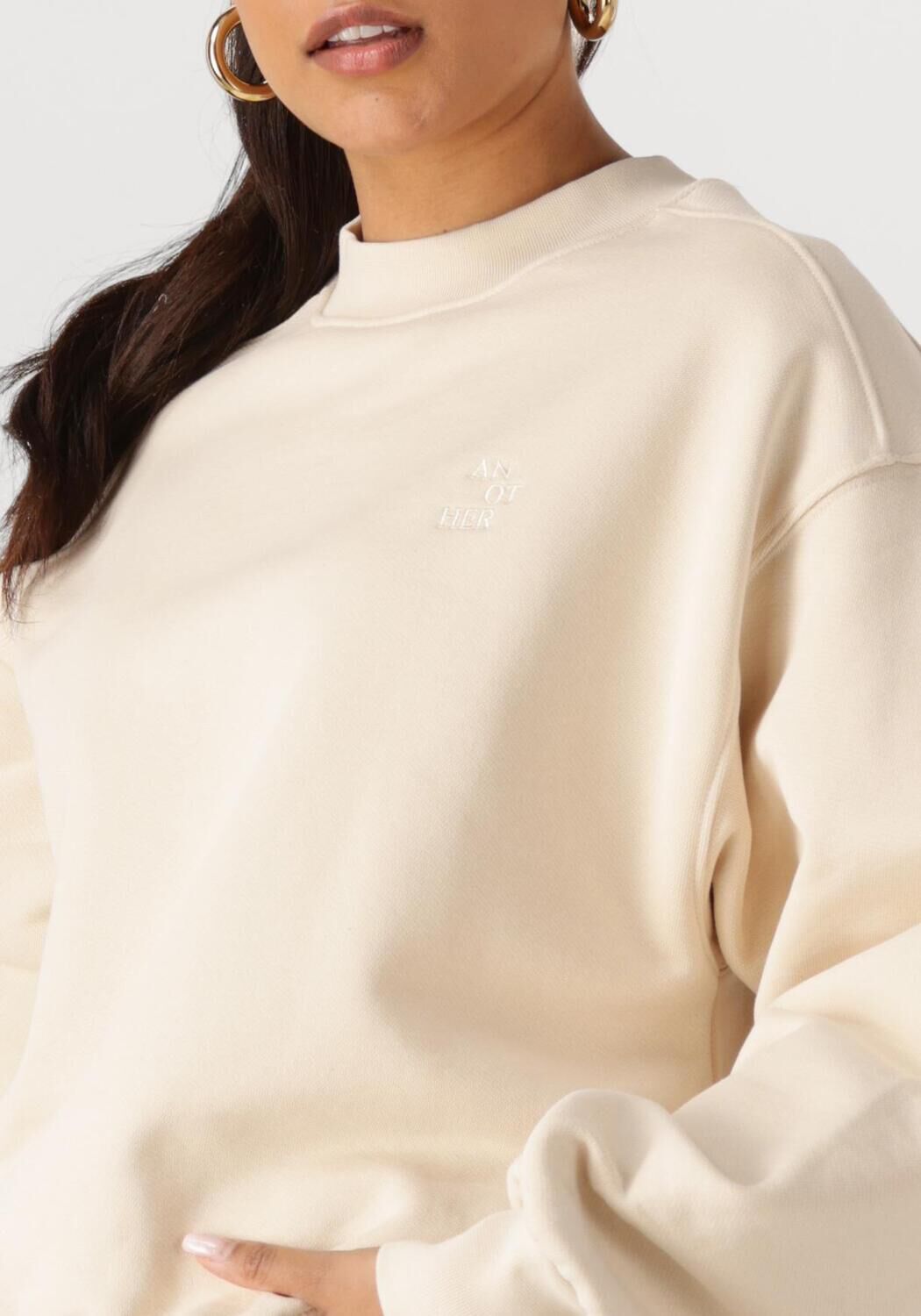 ANOTHER LABEL Dames Truien & Vesten Jaxy Kiss Sweat L s Beige