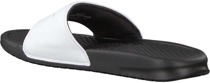 nike slippers white colour