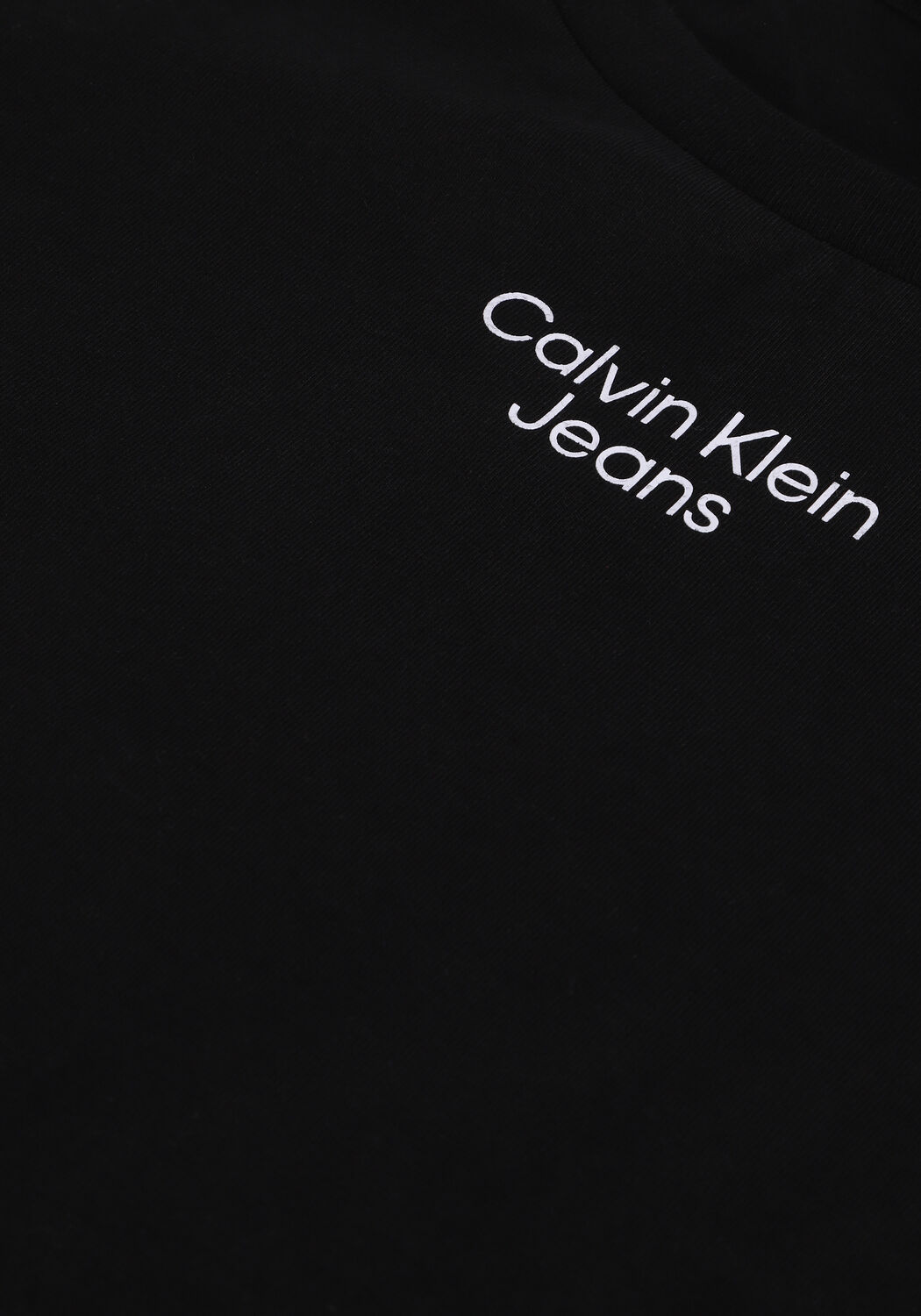Zwarte CALVIN KLEIN T-shirt STACKED LOGO TIGHT TEE - large