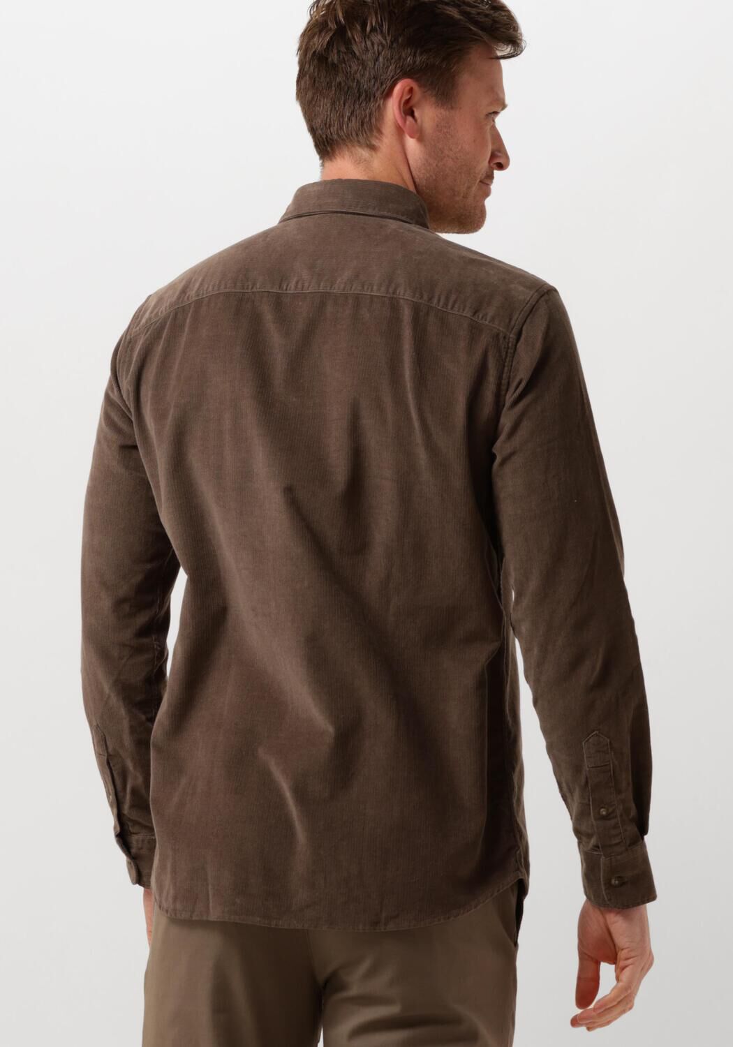 SELECTED HOMME Heren Overshirts Slhregowen-cord Shirt Ls W Groen