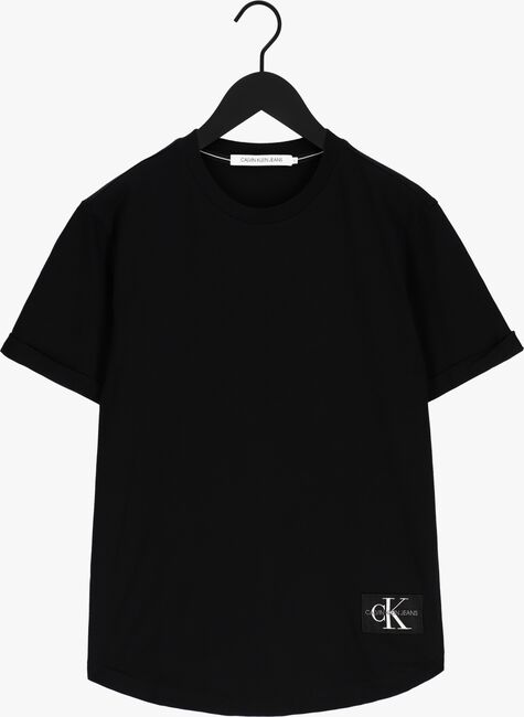 Zwarte CALVIN KLEIN T-shirt BADGE TURN UP SLEEVE - large