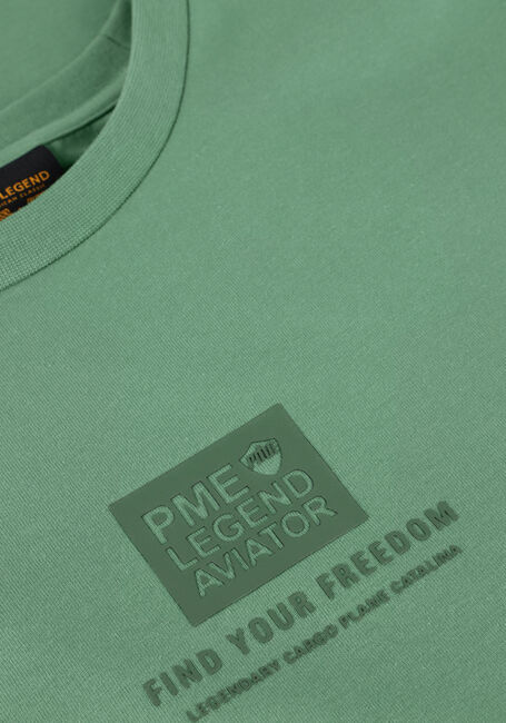 Groene PME LEGEND T-shirt SHORT SLEEVE R-NECK COTTON ELASTAN JERSEY - large