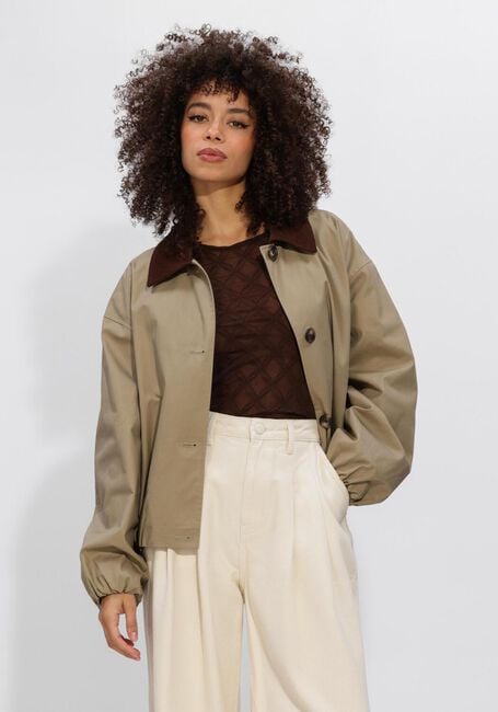 Khaki STUDIO AR Jassen CAMILLA COTTON TWILL - large