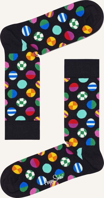 Zwarte HAPPY SOCKS Sokken CLASHING DOT SOCK Zwarte HAPPY SOCKS Sokken CLASHING DOT SOCK - large