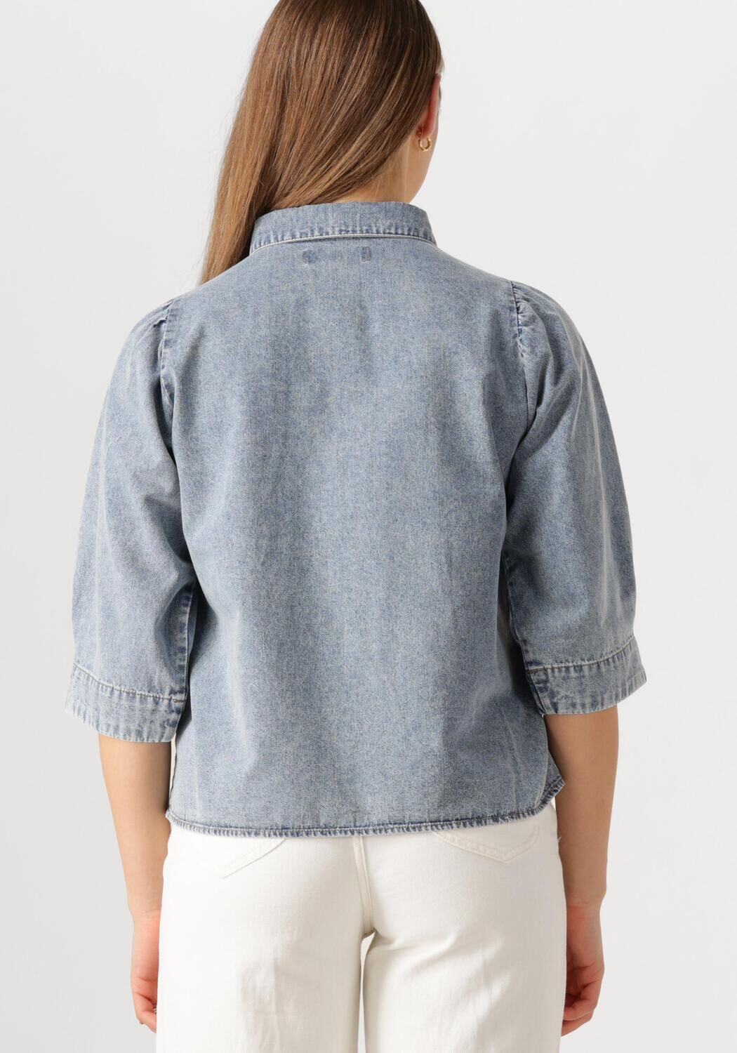 LOLLYS LAUNDRY Dames Blouses Bonoll Shirt Ss Blauw