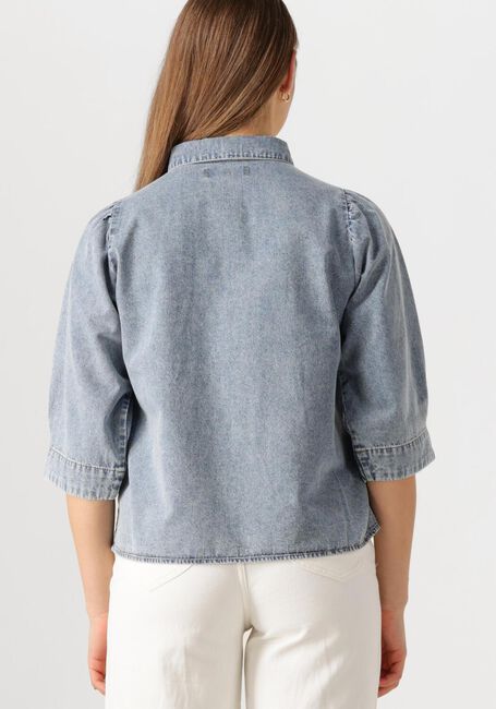 Blauwe LOLLYS LAUNDRY Blouses BONOLL SHIRT SS - large