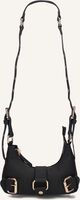 Zwarte NÚNOO Schoudertas PALMA BAMBOO - medium