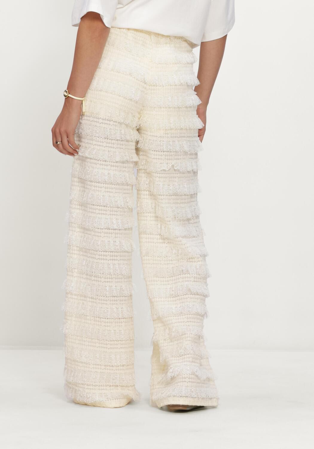 Gebroken wit HARPER & YVE Wijde broek LO-PA - large