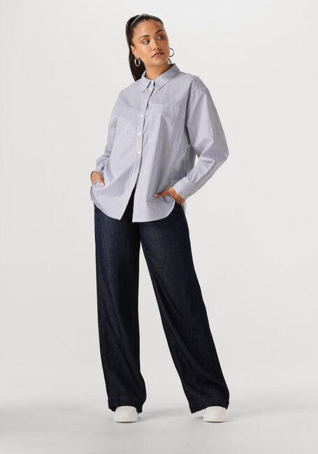 Blauwe ANOTHER LABEL Blouses STELLA SHIRT L/S - large