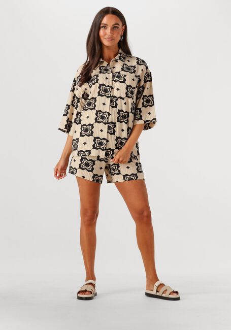 Ecru OBJECT Korte broek OBJELLA MW SHORTS 138 - large