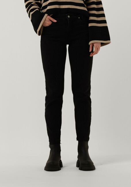 Donkergrijze MY ESSENTIAL WARDROBE Straight leg jeans ELLY 104 HIGH STRAIGHT Y - large