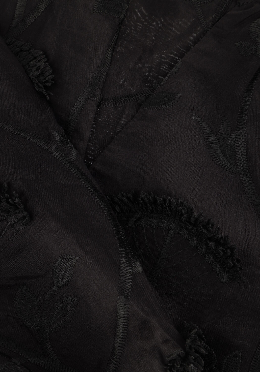 Zwarte MINUS Blouses PIPER V-NECK BLOUSE - large