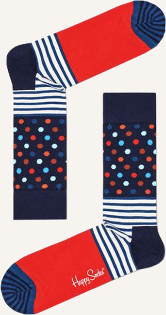 Blauwe HAPPY SOCKS Sokken STRIPES & DOT Blauwe HAPPY SOCKS Sokken STRIPES & DOT - large
