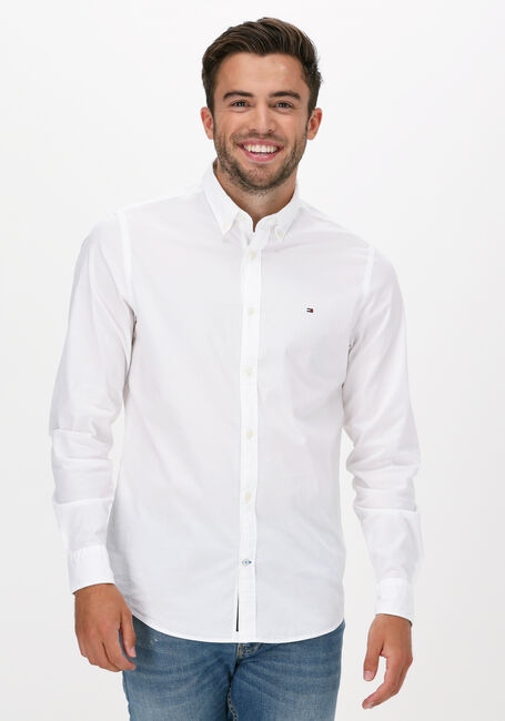 Witte TOMMY HILFIGER Casual CORE STRETCH SLIM POPLIN SHIRT | Omoda