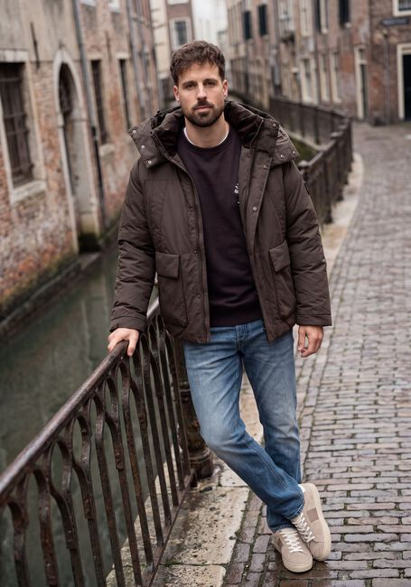 Bruine BUTCHER OF BLUE Winterjassen BRIGGS PADDED JACKET - large