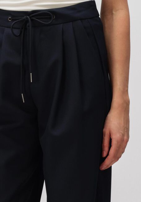 Donkerblauwe HAUTE L'AMITI&Eacute; Wijde broek MICHELLE TAILOR TIE TALL PANT - large